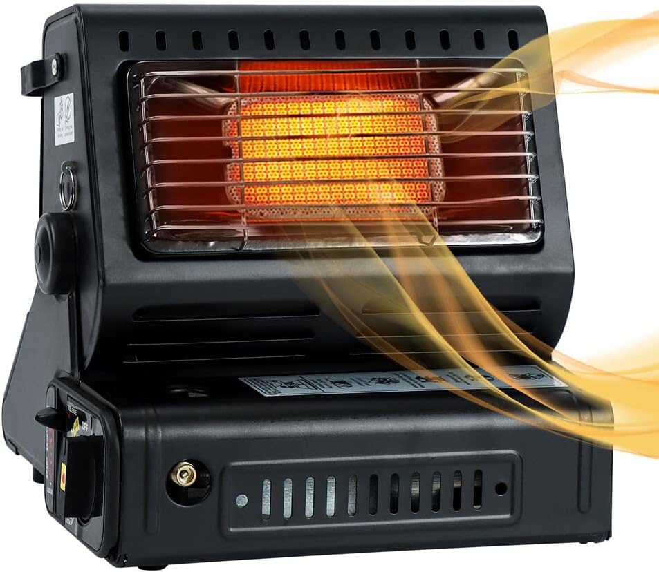 2 in 1 Portable Tent Heater，Camping Heater，Butane /Propane Heaters, Outdoor，Camping Accessories