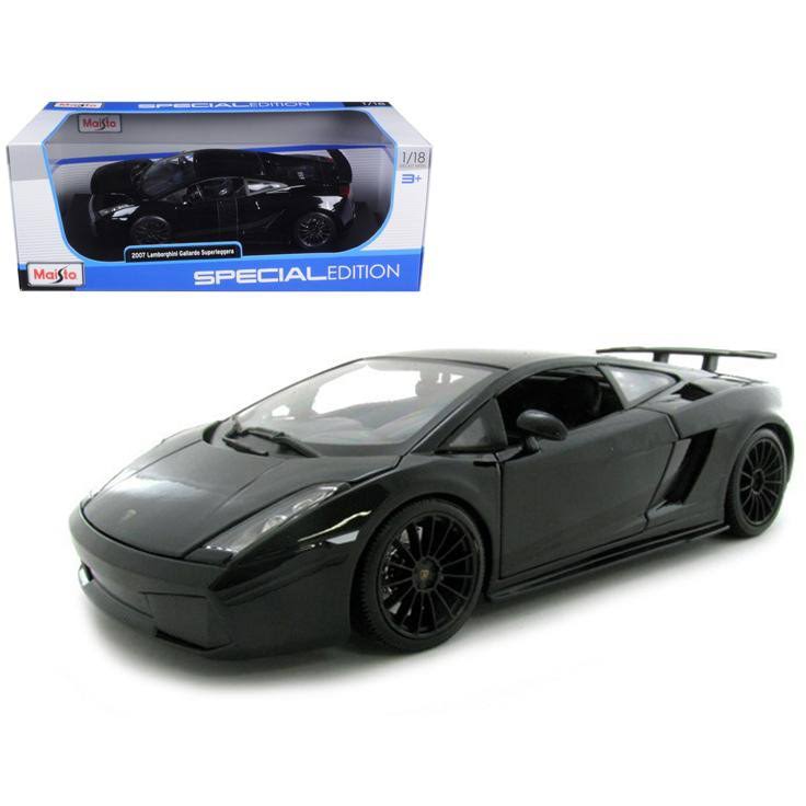 2007 Lamborghini Gallardo Superleggera Black 1/18 Diecast Model Car by Maisto