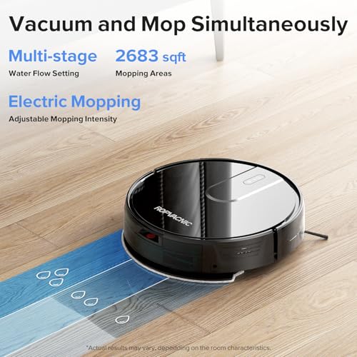 Robot Vacuum Cleaner Robot Vacuum and Mop Combo with 4000Pa Suction, Personalized Cleaning Adjustments, Self-Charging Robotic Vacuum Cleaner