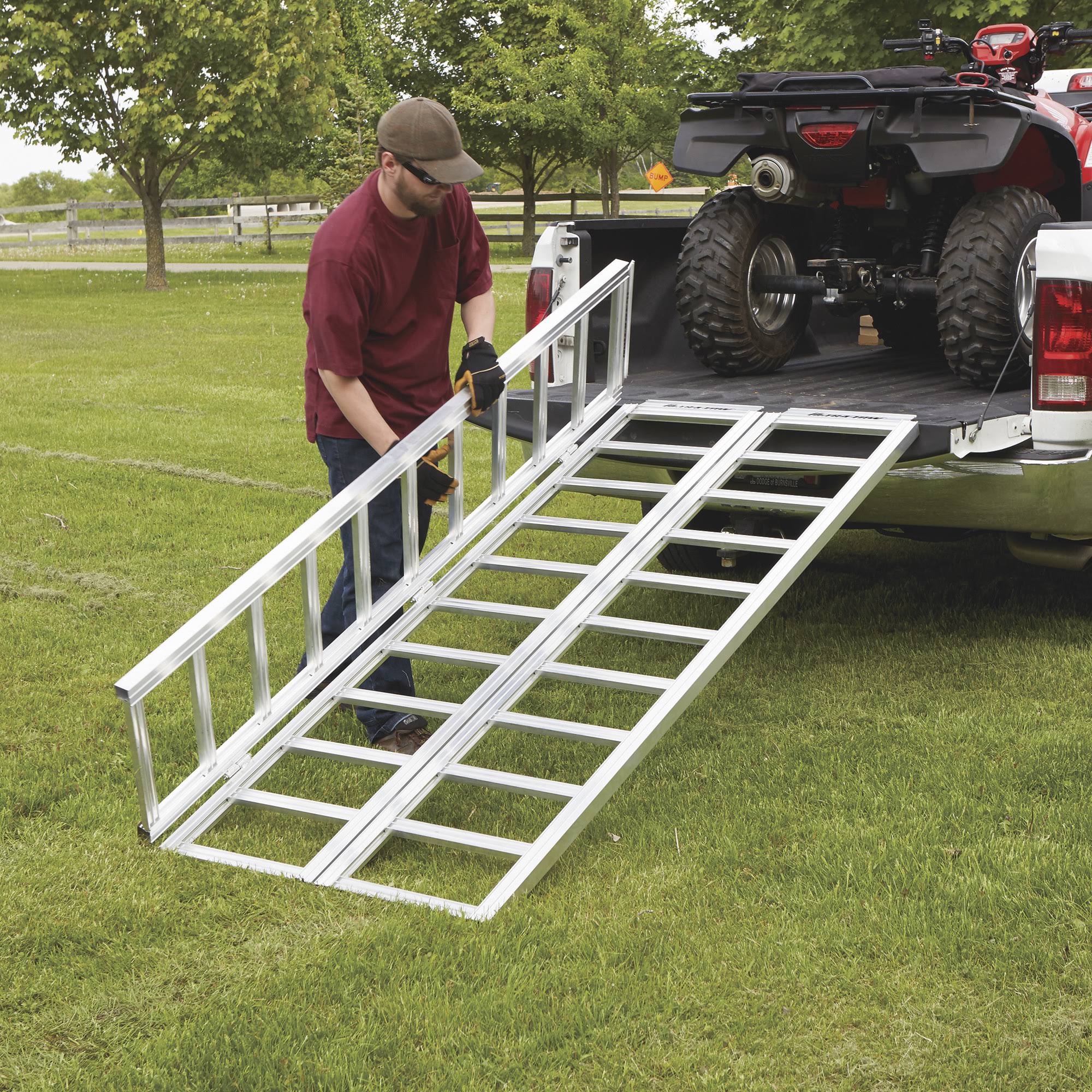 Ultra-Tow Tri-Fold Aluminum Loading Ramp - 1500-Lb. Capacity, 7ft. L
