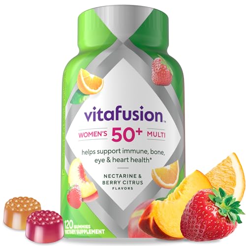 Vitafusion Women's 50+ Daily Multivitamin, Gummy Vitamins, 120 Ct - Kansas Nuitrition - HNZSDS