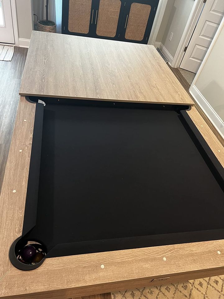 【Sports&Outdoors】Black Canyon 7' Pool Table with Dining Top