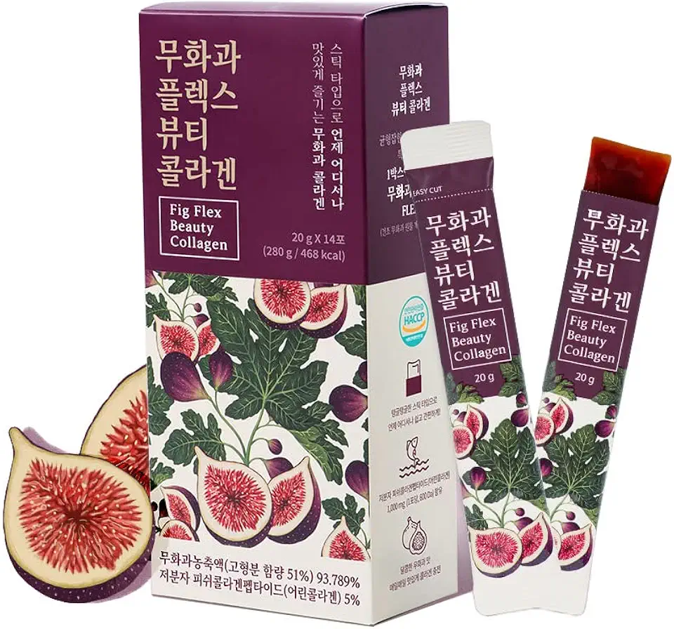 Fig Collagen Jelly Sticks for Women, The Combination of Figs and Low Molecular Collagen, Red - Kansas Nuitrition - HNZSDS
