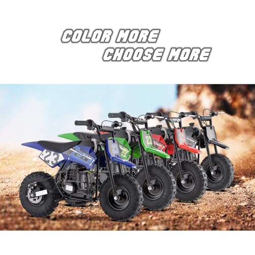 Superrio 49CC 2-Stroke Gas Power Mini Dirt Bike Dirt Off Road Motorcycle (Red)