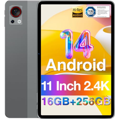 DOOGEE T30S Android 14 Tablet, 11 Inch 2.4K Display, 16GB RAM 256GB ROM, 8580mAh Battery, Octa Core Gaming With Dual SIM 4G, TUV Certified