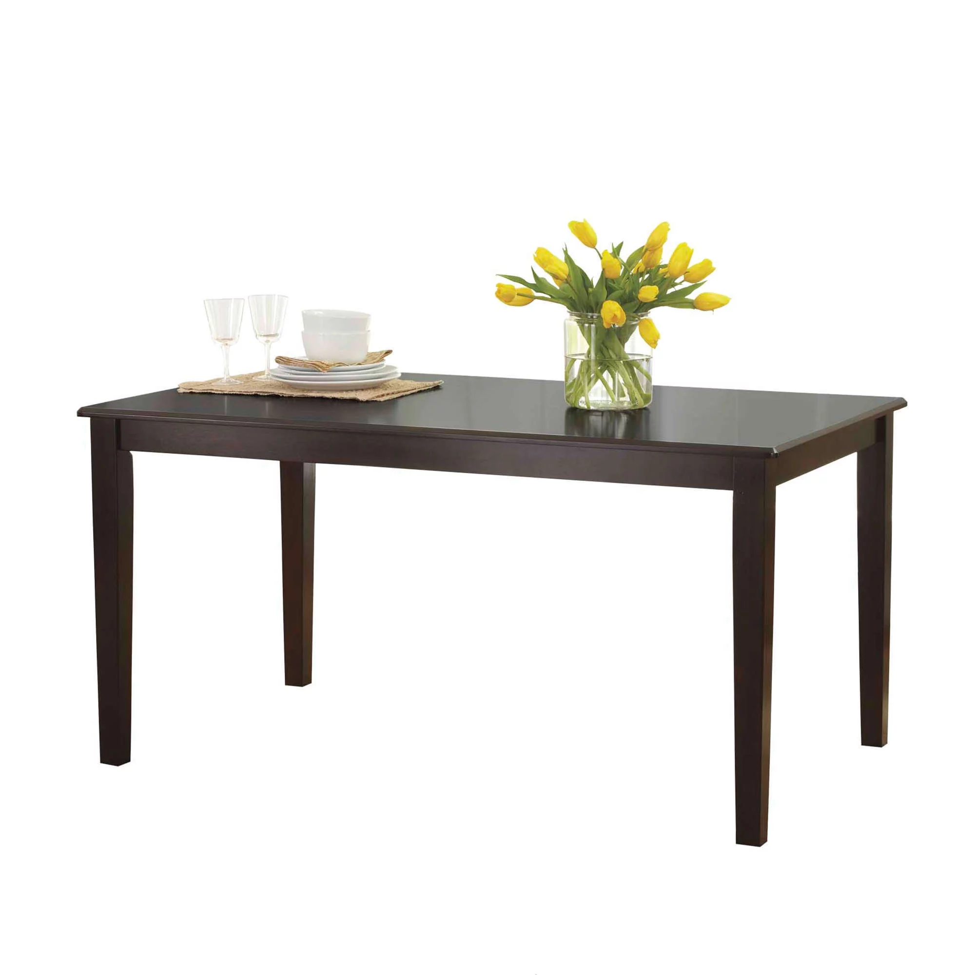 Better Homes and Gardens 7-Piece Dining Set with Upholstered Chairs, Mocha/Beige