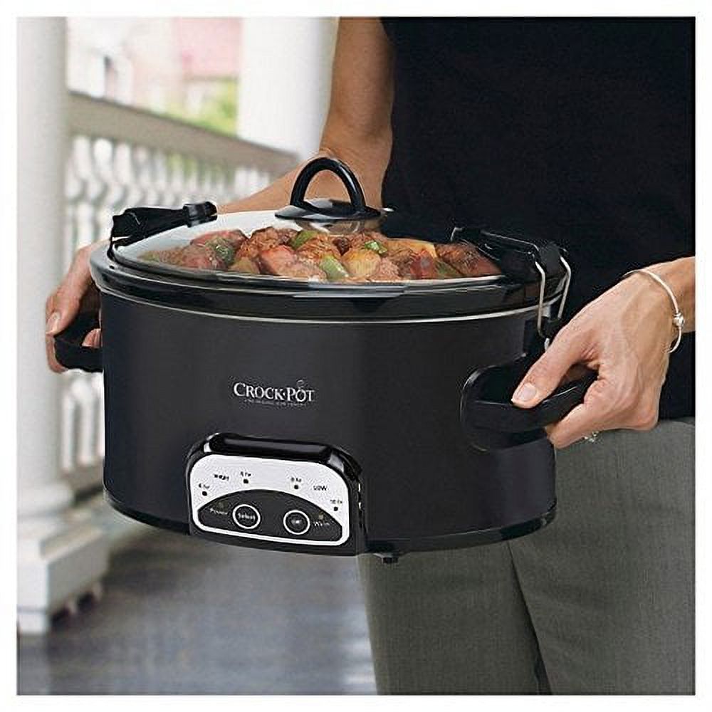 Used Crock-Pot Programmable 6 Quart Slow Cooker - Black