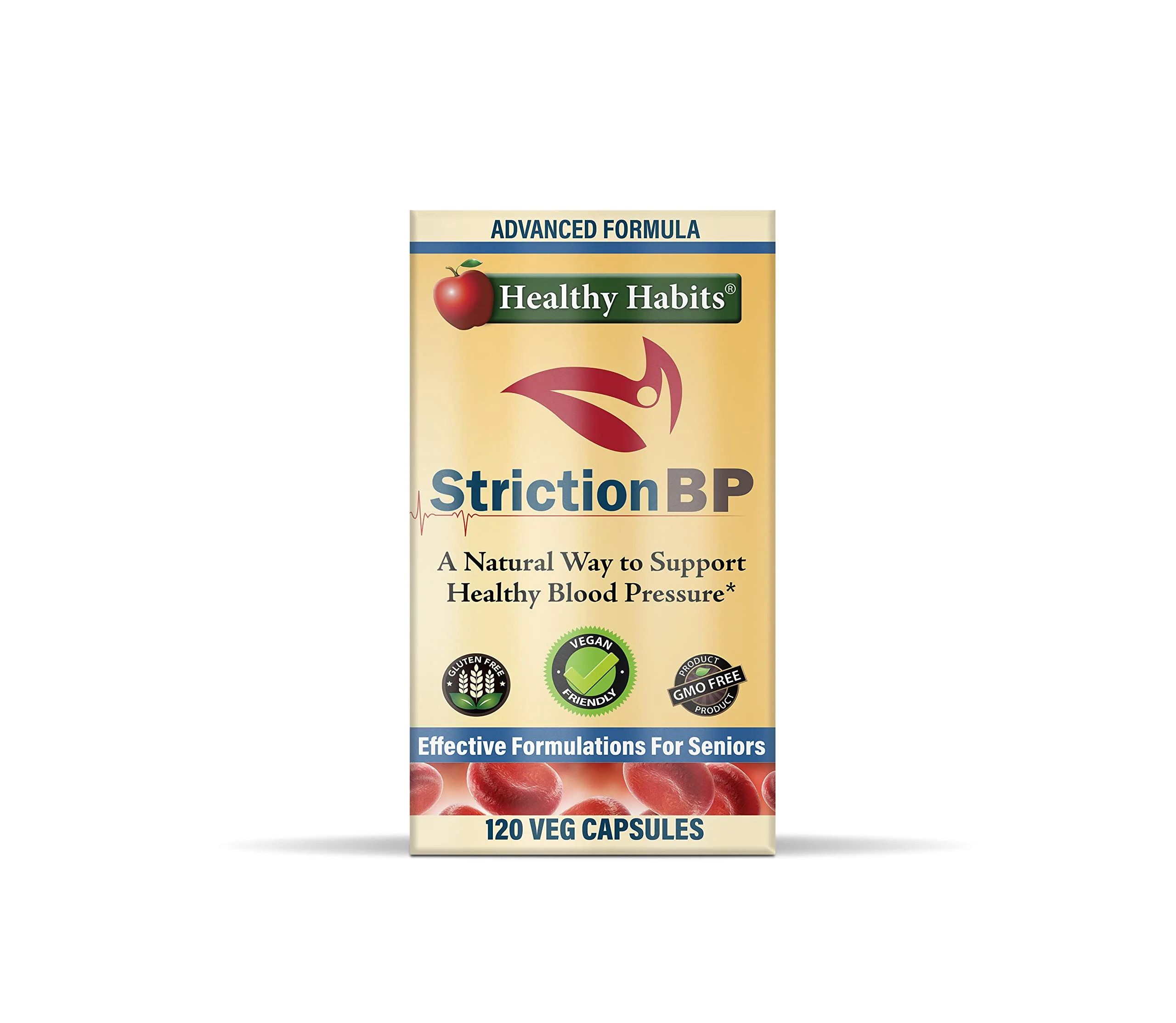 Healthy Habits StrictionBP - Box - 120 Veg-Capsules - Kansas Nuitrition - HNZSDS