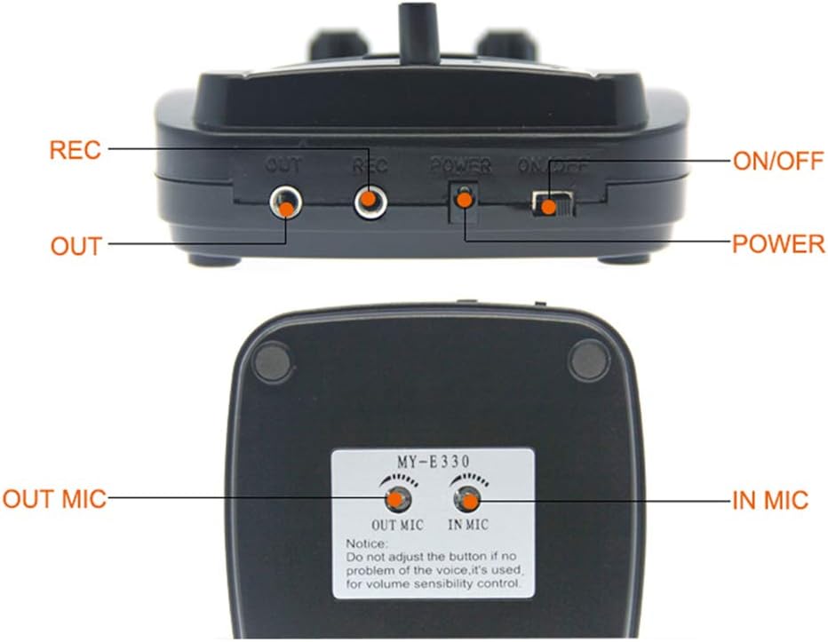 MEEYI MY-E330 Window Speaker System,2M Cable with Outer Speaker,Microphone Intercom,Window Intercom Speaker for Bank,Counter,Store,Restaurant