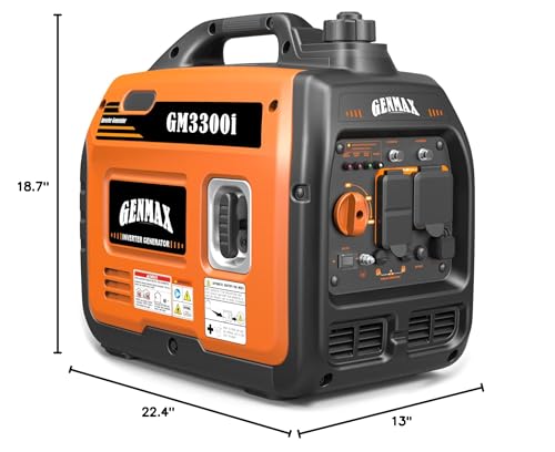 GENMAX Generator，EPA Compliant, Eco-Mode Feature, Ultra Lightweight for Backup Home Use & Camping