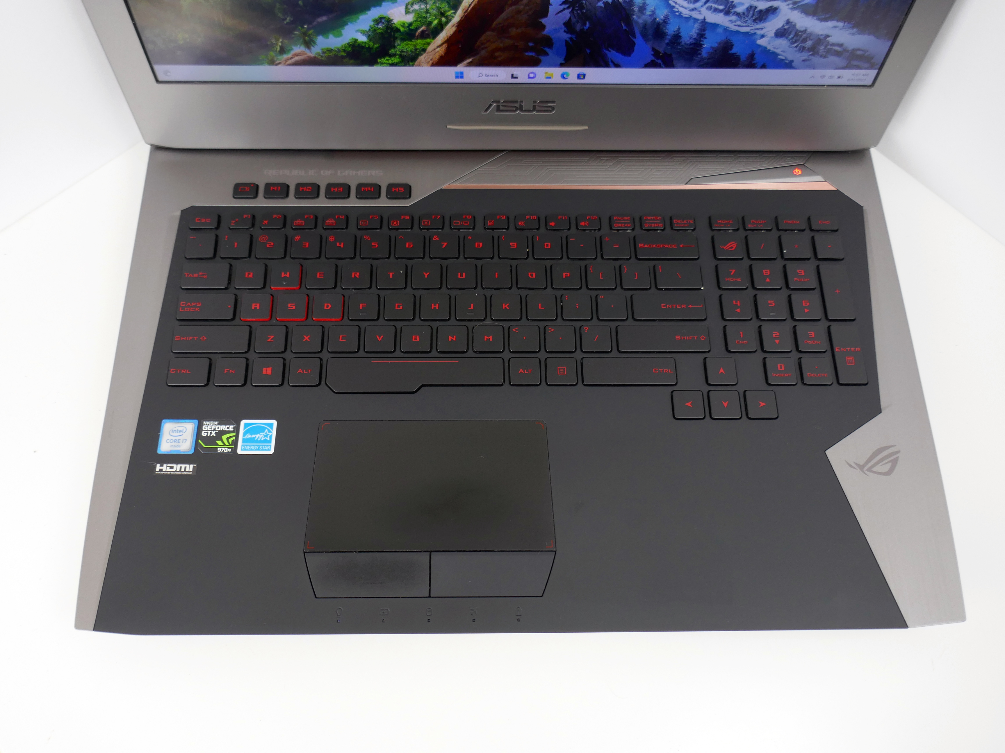 USED ASUS G752VT-RH71 Gaming Laptop Intel core i7 6700HQ (2.60 GHz) 16GB GB Memory 512GB SSD NVIDIA GeForce GTX 970M 3GB GDDR5 Windows 10 Home 64-Bit