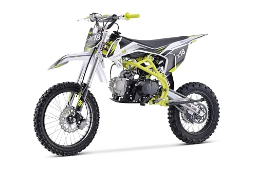 HHH 125cc Dirtbike X18 Dirt Bike DB X18 Racing DB18 Dirtbike 125cc 4 Speed Manual Clutch and Big Size Tires 17/14 inches