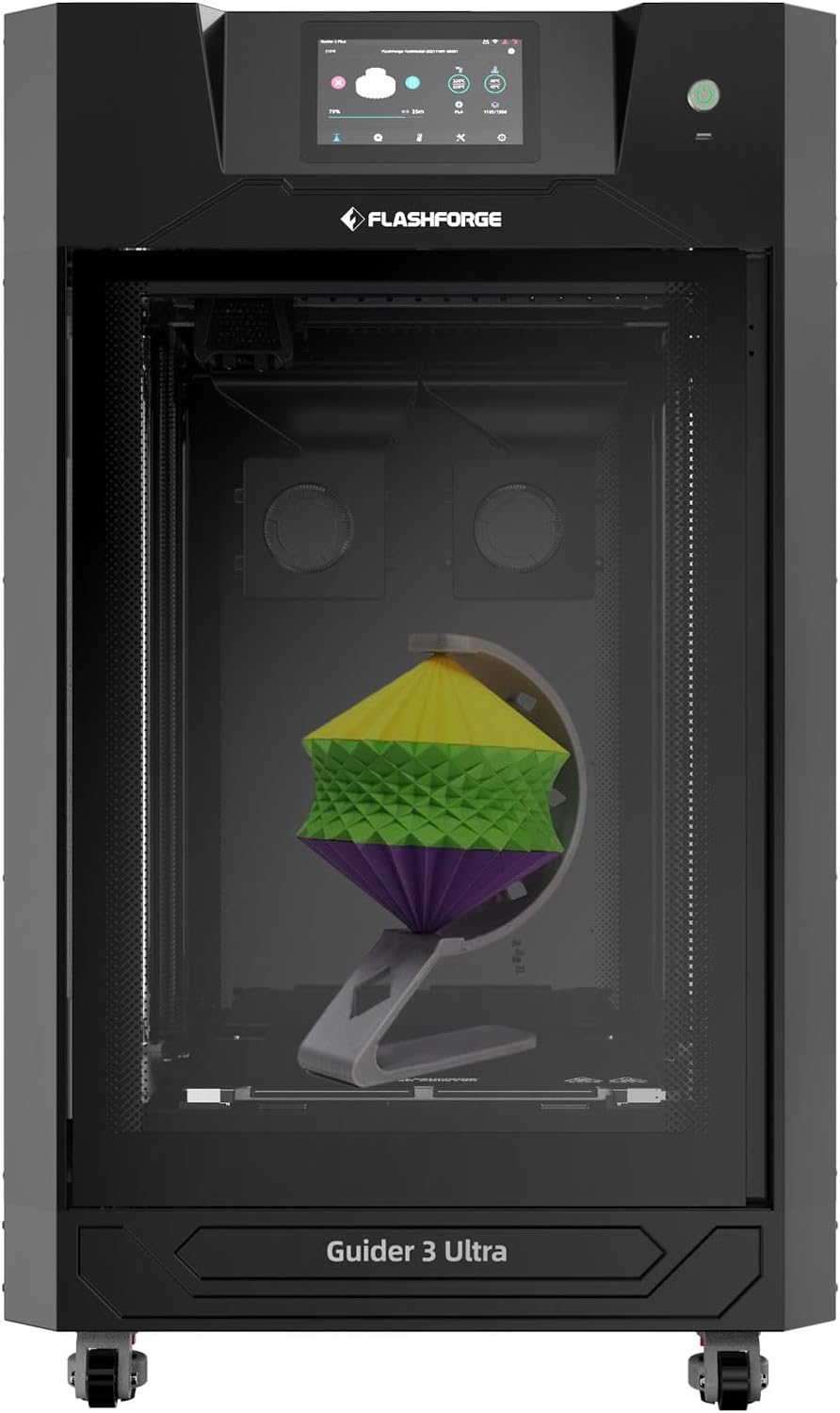 FLASHFORGE Guider 3 Ultra 3D Printer,Dual Extruder 3D Printer with Full Auto Leveling,500mm/s Max Speed
