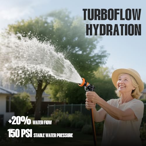 Retractable Garden Hose Reel Outside [1/2 inch ×100 FT], VOTREK Automatic Rewind Wall Mounted Hose Reel [Heavy Duty] with Any Length Lock