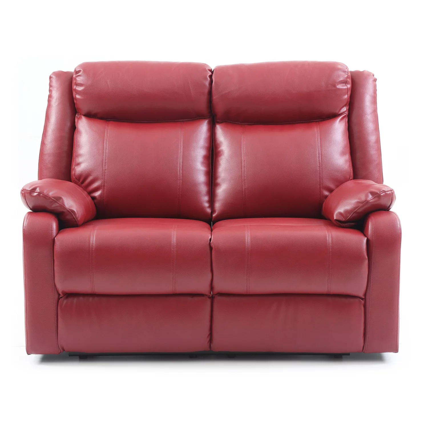 LYKE Home Double Reclining Love Seat , Red