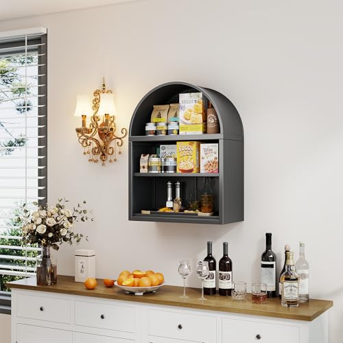 Tall Kitchen Pantry Cabinet, Metal Display Storage Cabinets with 4 Doors/2 Drawers for Kitchen Home Office Living Room, Assembly Required
