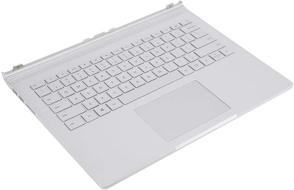 Hopcd Laptop Keyboard for Surface Book, Multifunctional Notebook Laptop Keyboard Replacement for Surface Book 1 1704, Silver
