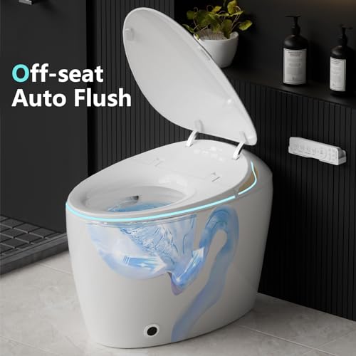 curfair Smart Bidet Toilet with UV Steriliser, Air Dryer, Heated Water Sprayer & Seat, Off-seat AUTO Flush
