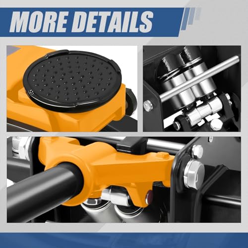 Auto Dynasty 4 Ton Low Profile Floor Jack, Heavy Duty Steel Hydraulic Car Jack with Dual Pistons Quick Lift Pump, Hydraulic Racing Floor Jack