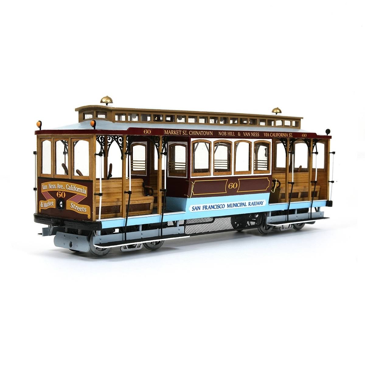 Occre San Francisco No.60 Cable Car (Street Car) Wooden Model Kit