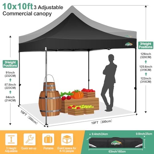 COBIZI 13x26 Pop Up Tent 13x26 Canopy with Sidewalls Heavy Duty Canopy Party Tent for Parties