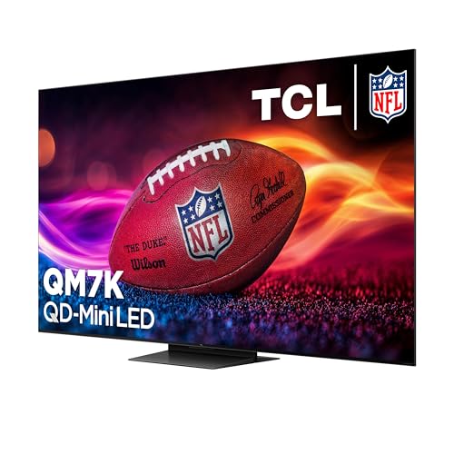 TCL 55-Inch Class QM7K Series QD-Mini LED 4K UHD Google Smart TV Best Premium Mini-LED TV - QLED, 144hz, 240hz Gaming Rate, Anti-Reflective Screen