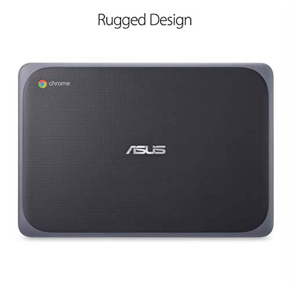 ASUS Chromebook C203XA Rugged & Spill Resistant Laptop, 11.6" HD, 180 Degree, MediaTek Quad-Core Processor, 4GB RAM, 32GB eMMC