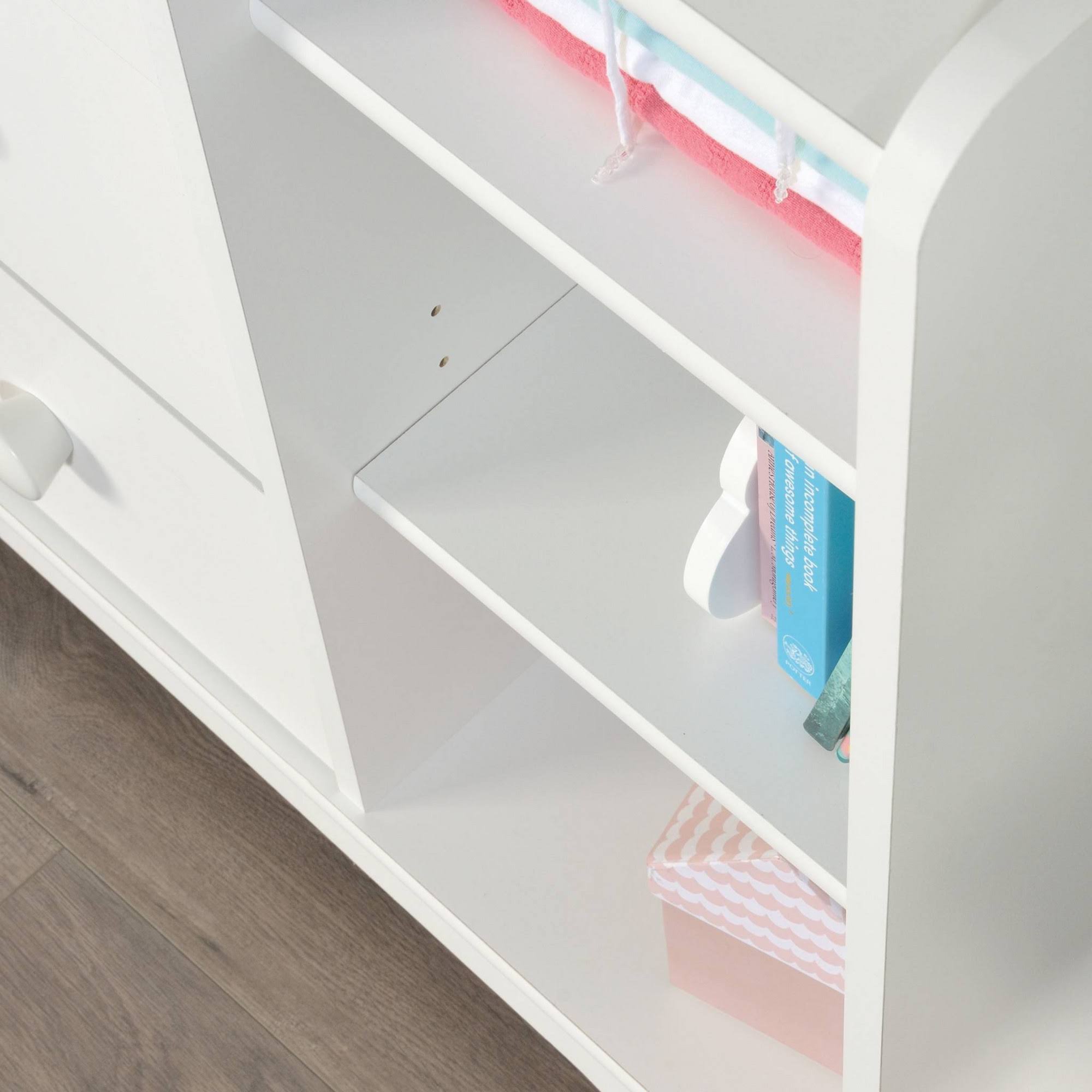 Sauder Pinwheel Chest in Soft White