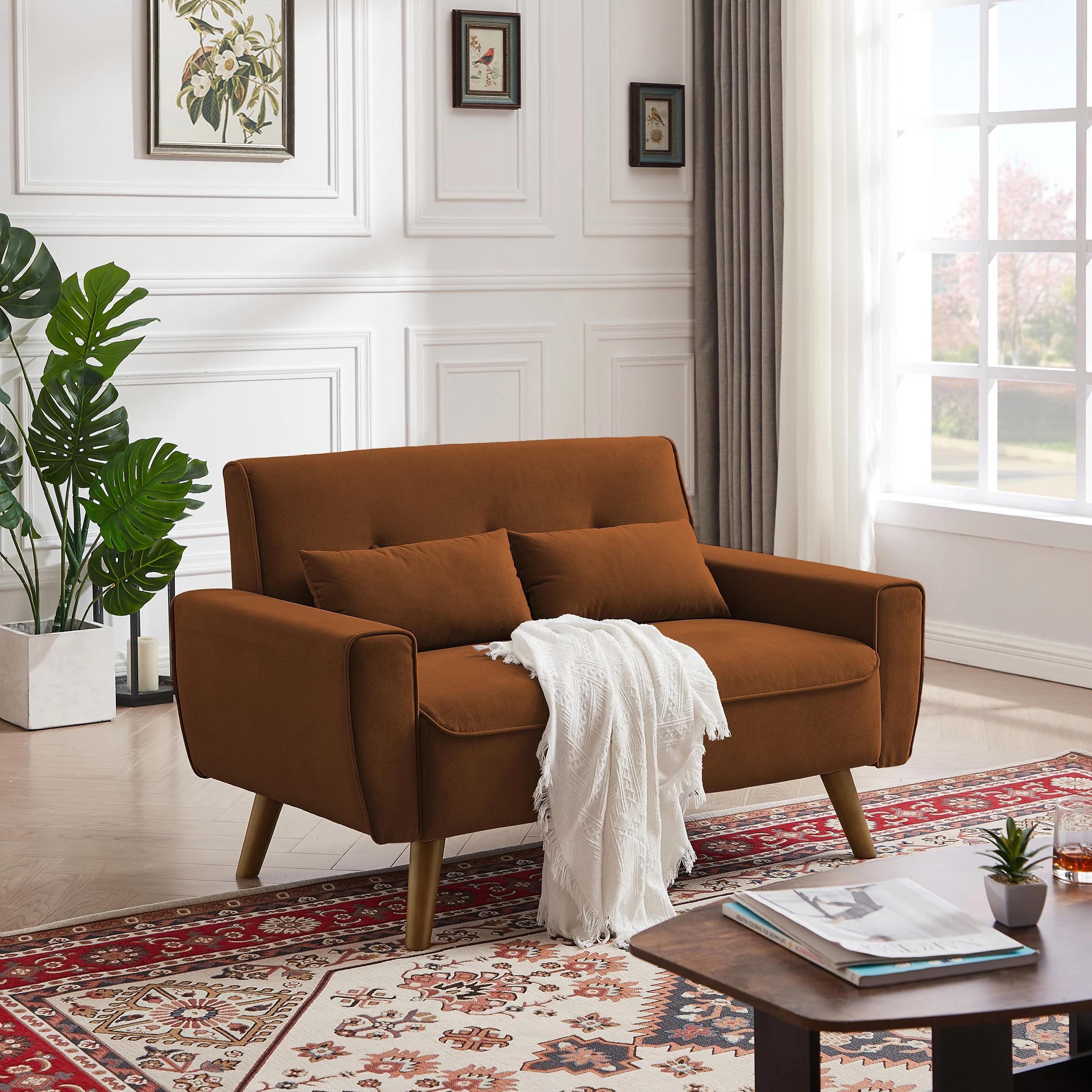 Jarenie 47" Small Modern Loveseat Sofa