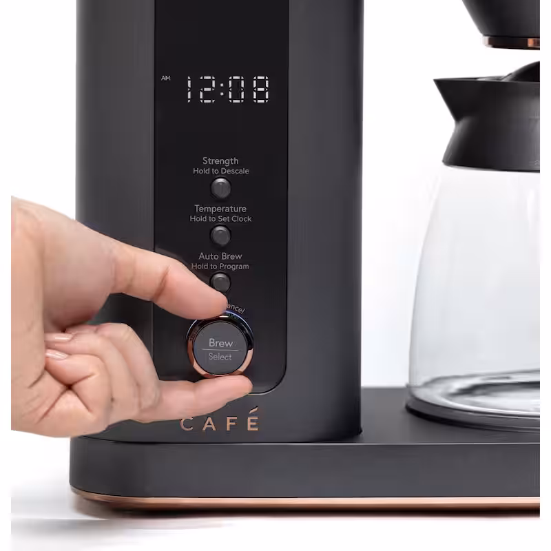 10 Cup Matte Black Specialty Drip Coffee Maker with Glass Carafe and warming plate, Wi-Fi connected