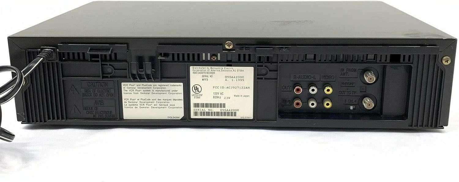 Panasonic VCR VHS Transfer Bundle w/remote, USB adapter, HDMI converter (Stereo)