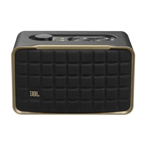 JBL Authentics 200 - Retro Style Smart Home Speaker with Built in Wi-Fi, Bluetooth and Voice Assistants, Alexa and Google Assistant