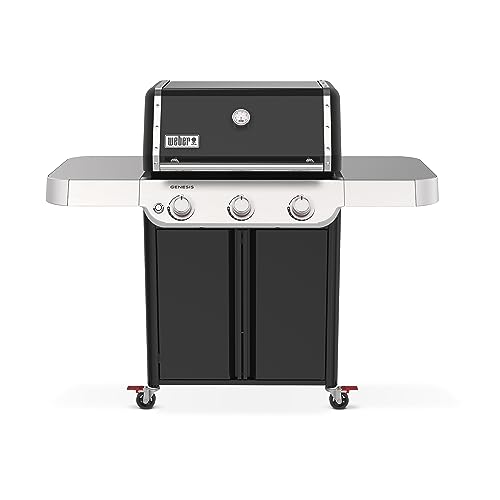 Weber Genesis S-315 Liquid Propane Gas Grill for Outdoor Grilling, 3 Burners, Stainless Steel