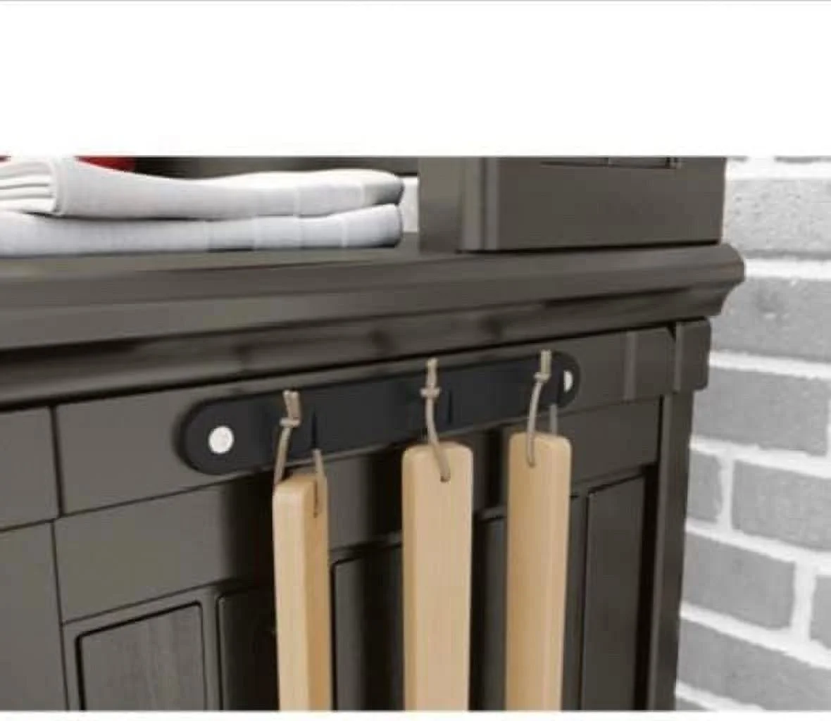 Suncast SNCBMPS6401 Patio Storage & Prep Station, Stoney Gray