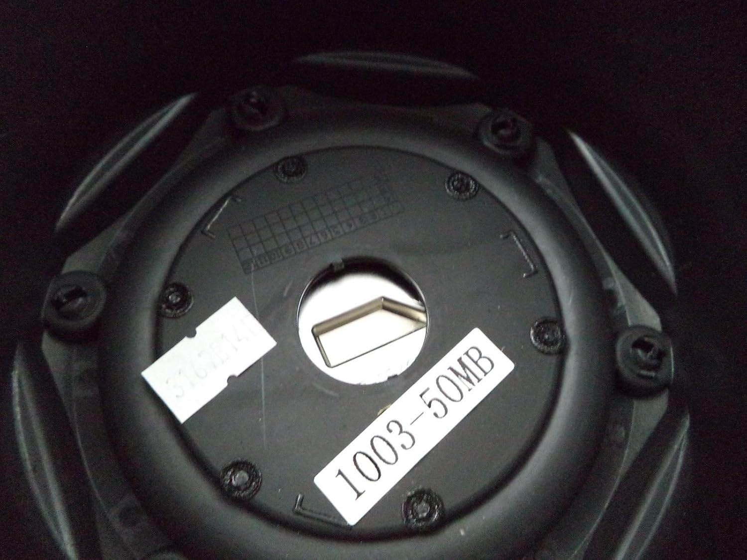 Fuel Matte Black Black Rivets Custom Wheel Center Caps Set of Two (2) 1003-50MB