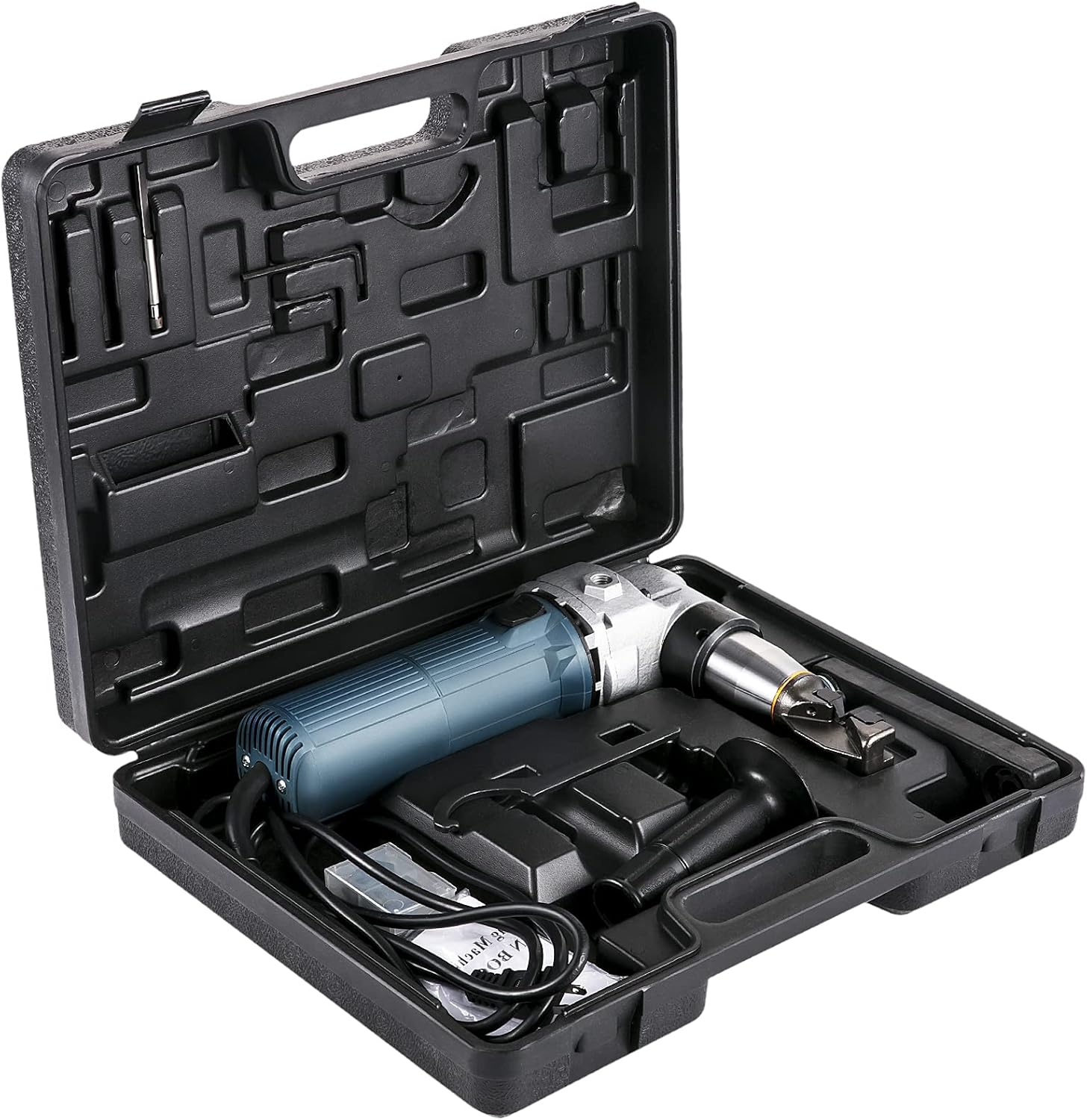 VEVOR Electric Metal Nibbler 625W Nibbler Metal Cutter 1000RPM High Speed Rotor 0.16in/4mm Metal Nibbler 110V w Replaced Blades Storage Case Sheet