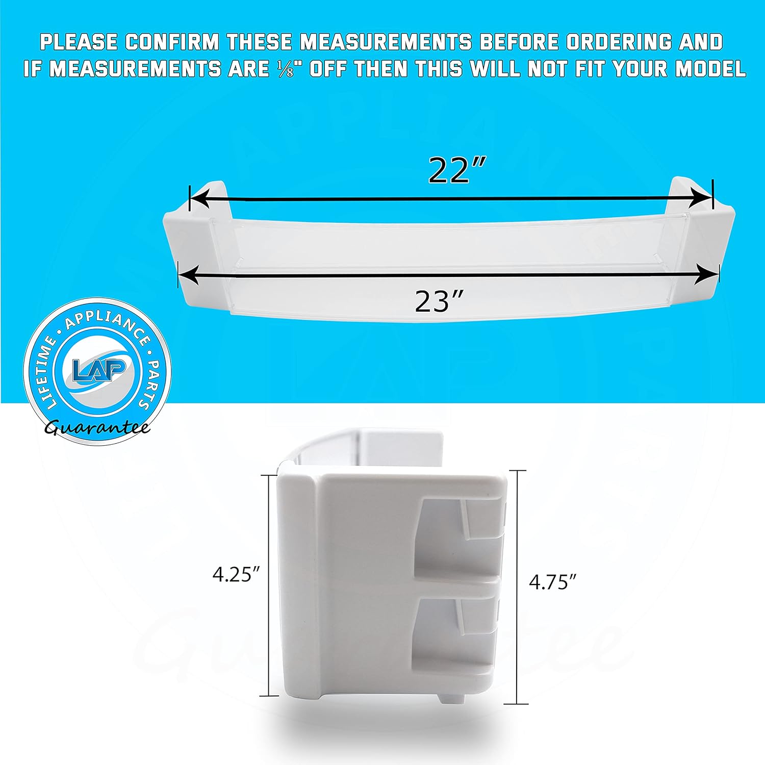 UPGRADED Lifetime Appliance WR71X25602 Door Shelf Bin Rack Compatible with GE Refrigerator