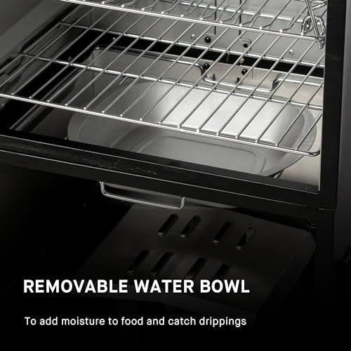 Masterbuilt? 40-inch ThermoTemp Propane Gas Vertical BBQ Smoker with Analog Temperature Control and 960 Cooking Square Inches in Black