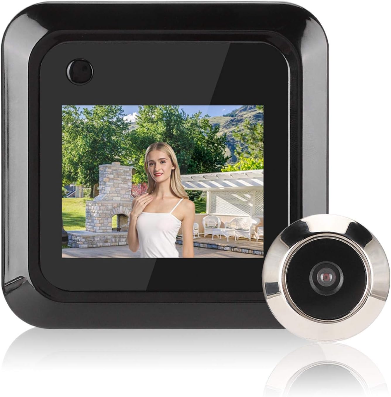 Door Peephole Camera, Door Viewer Peephole, 145�� Wide-Angle Digital 2.4in LCD for Home Apartment Entry Door Front Door