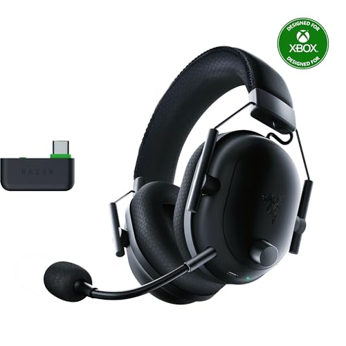 Razer BlackShark V2 Pro Wireless Xbox Gaming Headset: 50mm Drivers - Super Wideband Mic - Noise Isolating Earcups - for Xbox, PS5, Nintendo Switch 2