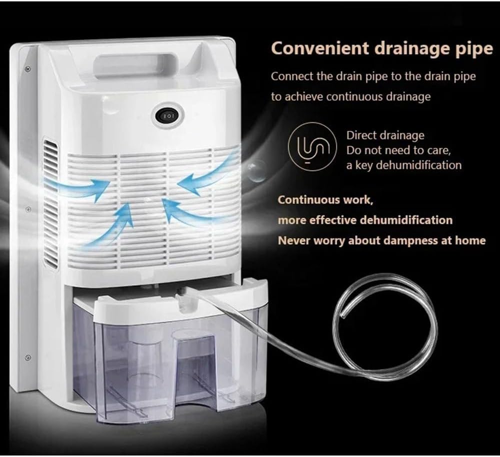 2.2l Dehumidifier Moisture Absorber Home Dehumidifier Basement Moisture Absorber Mute Remote Control Timing External Water Pipe Led Display Humidity