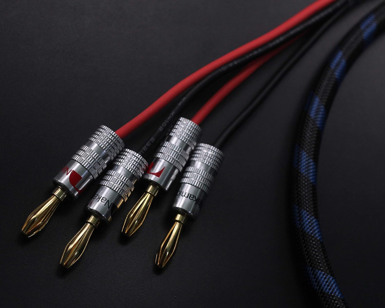 KK Cable CB-2B Bi-Wire Speaker Cable (2 Banana Plugs - 4 Banana Plugs), 1pair Set (Total 12banana Plugs), CB-2B (3M(9.84ft))