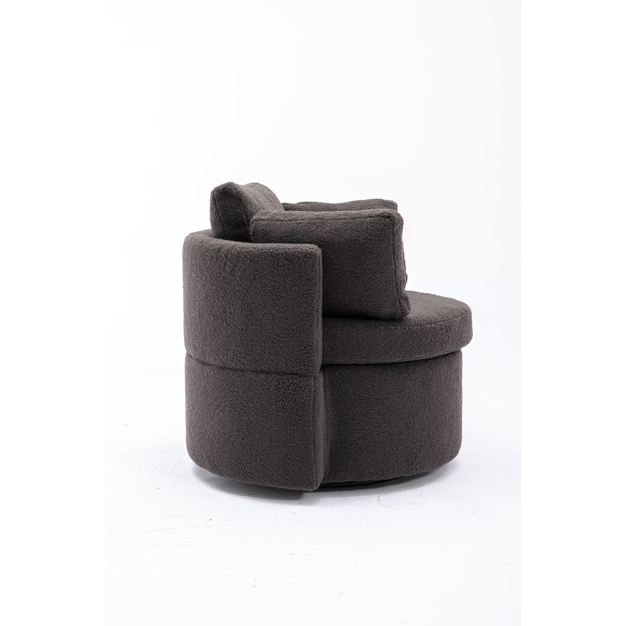 Swivel And Storage Chair For Living Room,Dark Gray