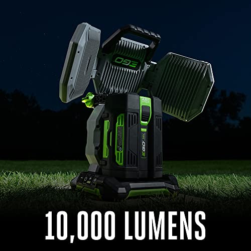 EGO LT1000 56-Volt Lithium-ion Cordless Portable Area Light with Opaque Diffuser, 5 Brightness Settings, Up to 10,000 Lumens