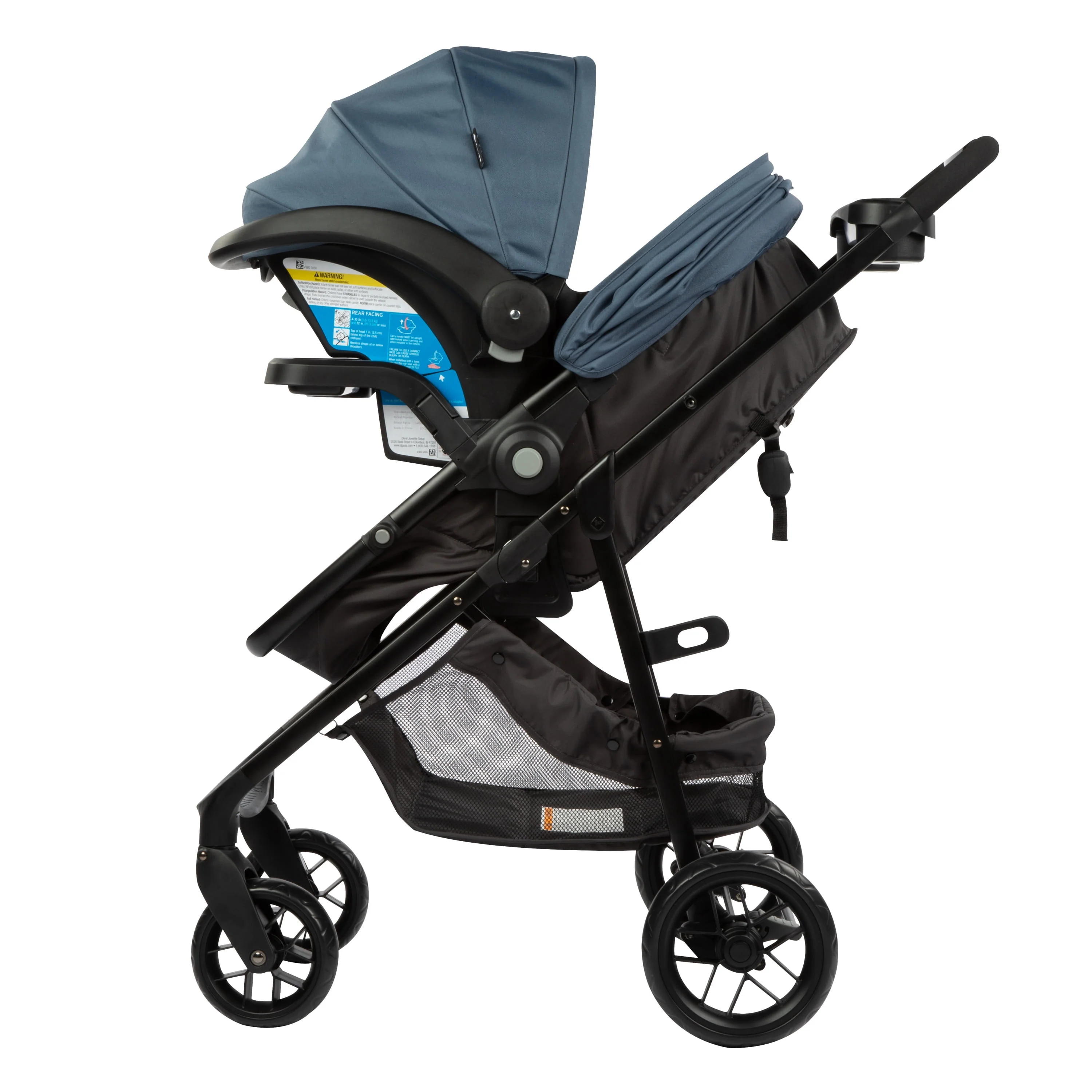 Safety 1st Grow and Go Sprint Modular Travel System Stroller with Rear-Facing Infant Car Seat, Whisper Grey