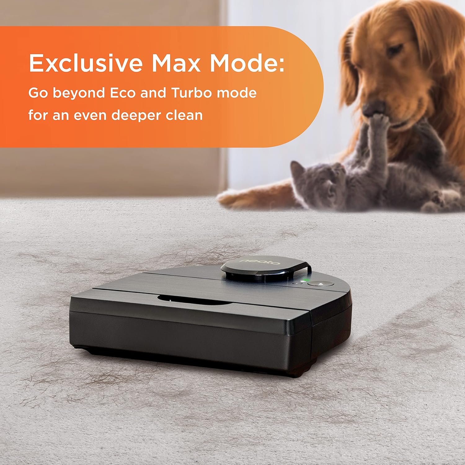 Neato D10 Intelligent Robot Vacuum Cleaner&ndash;LaserSmart Nav, Smart Mapping, Cleaning Zones, WiFi Connected, 300-min runtime, Powerful Suction