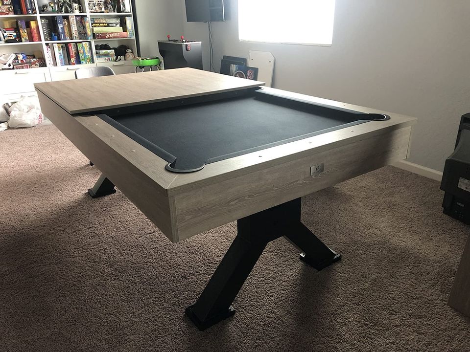 【Sports&Outdoors】Black Canyon 7' Pool Table with Dining Top