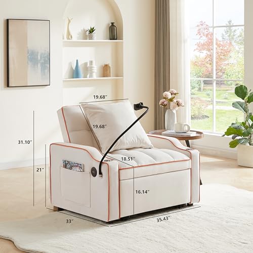 Convertible Sleeper Sofa Bed