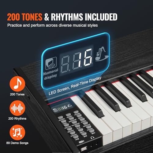 VEVOR Weighted Digital Piano, 88 Key Fully Weighted Keys