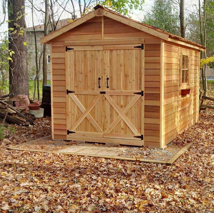 Cedarshed Rancher Storage Shed in 10 Sizes - Curated Treasures Market